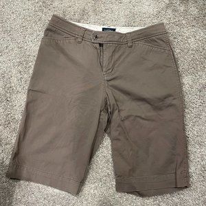 Sonoma Life + Style Dark Tan Bermuda Shorts - Size